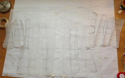 Using The 2D Method of Drafting Corset Patterns