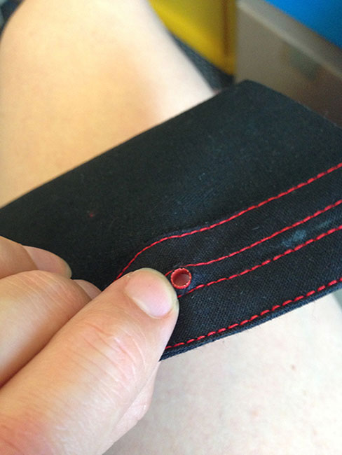 how to make a corset - eyelets 8