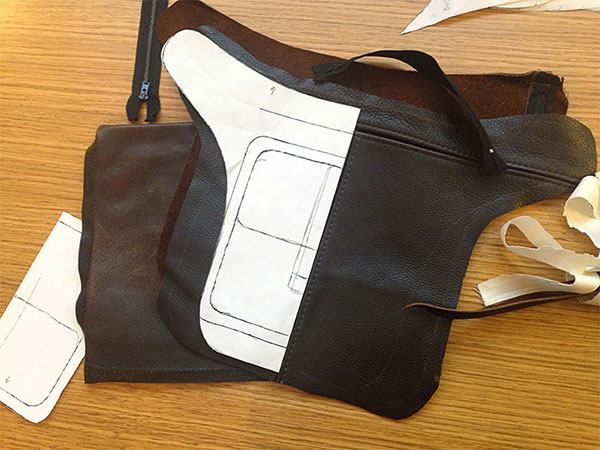 A Leather Hip Bag Pattern Experiment Turns Out Amazingly Apocalyptic!