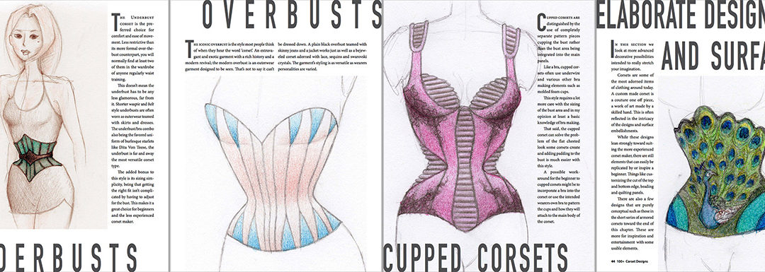 The Launch Has Begun!  The 100+ Corset Designs Art Book Release Date is the 8th Sept!