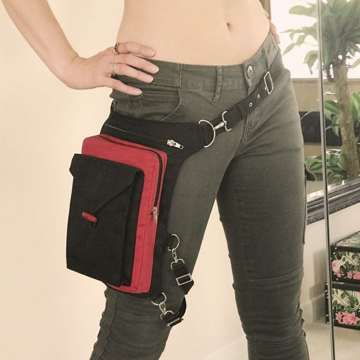 How to make leather Hip Bag with PDF PATTERN 